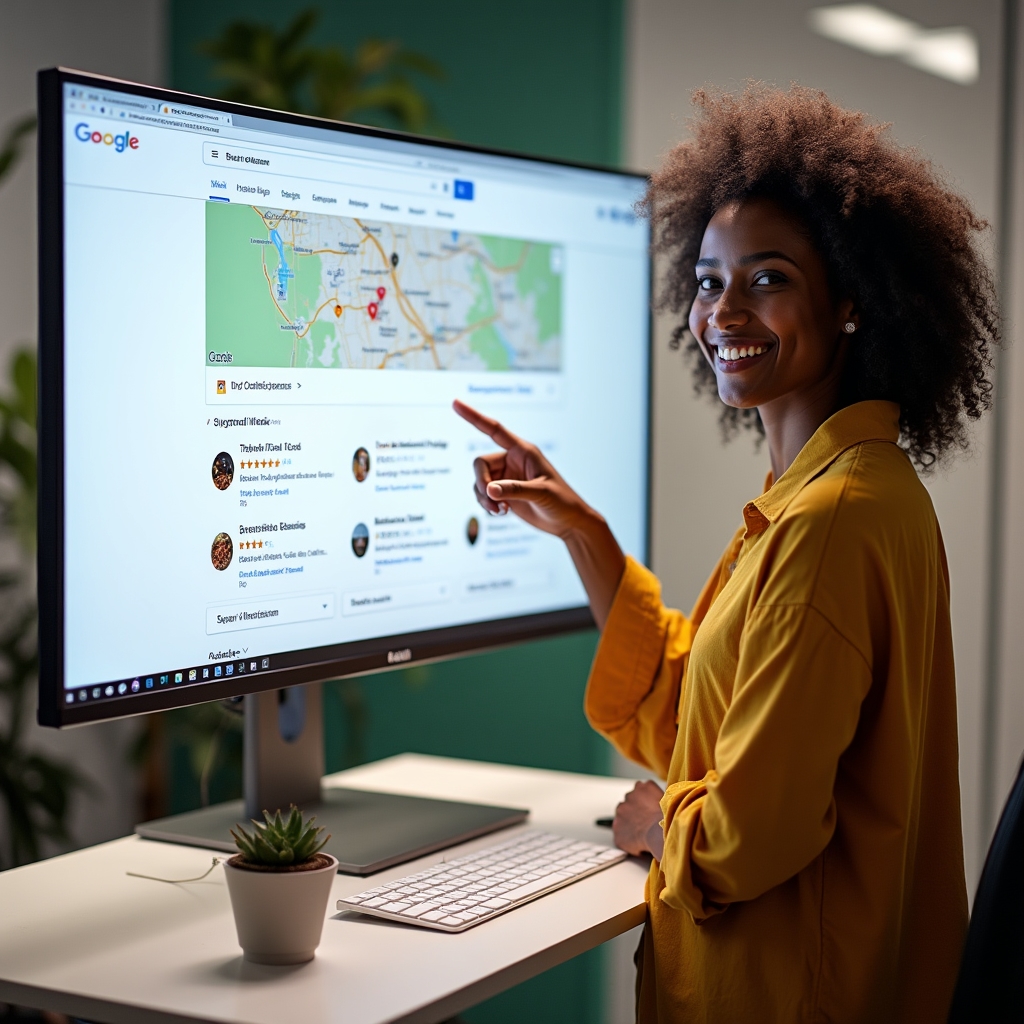 Risultati di ricerca locale su Google Maps con schede attività ottimizzate